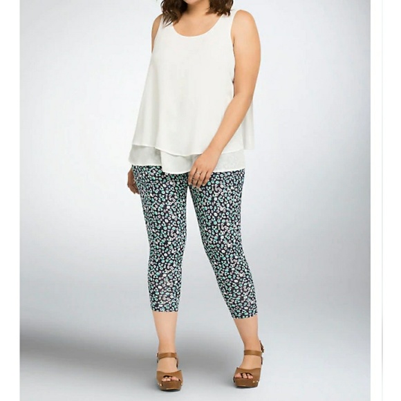 Torrid - Daisy print cropped leggings - Picture 2 of 7